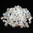 100 geschliffene Glasperlen · Crystal AB 4mm · pe1341