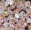100 geschliffene Glasperlen · Rosa AB 4mm · pe008