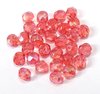 30 geschliffene Glasperlen · Rosa Pink AB 6mm · pe2089