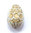 1 Osterei Glasperle · Weiß Gold 20mm · pe3853