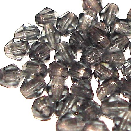 50 geschliffene Bicone · Black Diamond 4mm · pe4434