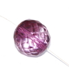 1 geschliffene Glasperle · Crystal Amethyst veredelt 20mm · pe4652