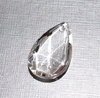 1 großer geschliffener Glasanhänger · Crystal 25mm · pe4978