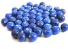1 Wickelperle Antikperle · Blau gesprenkelt 8mm · pe5271